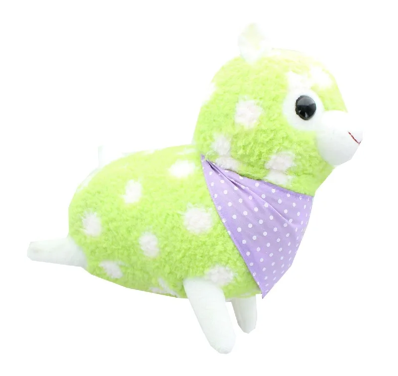 Alpaca 12-Inch Plush w/ Bandana - Pastel Green