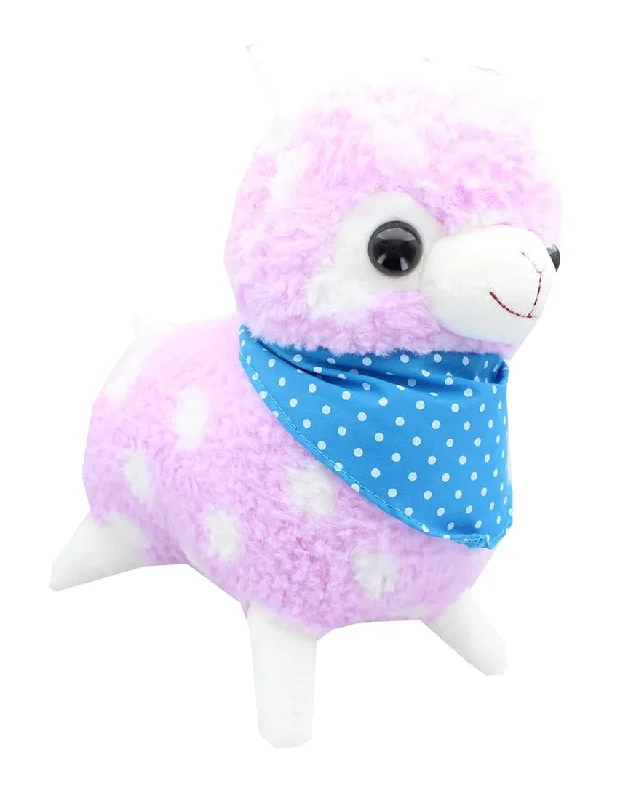 Alpaca 12-Inch Plush w/ Bandana - Pastel Purple