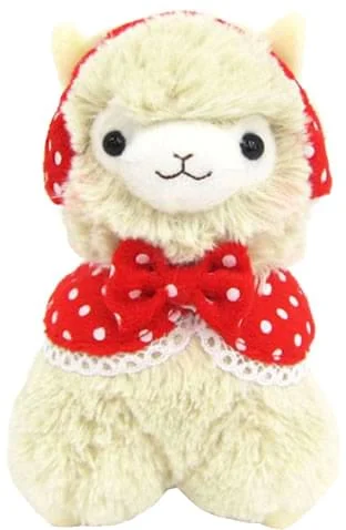 Alpaca Llama 7” Khaki Plush w/ Earmuffs