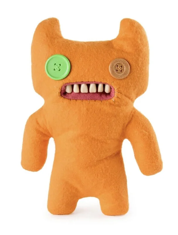 Fuggler 9 Inch Funny Ugly Monster Plush | Orange Button Eyed