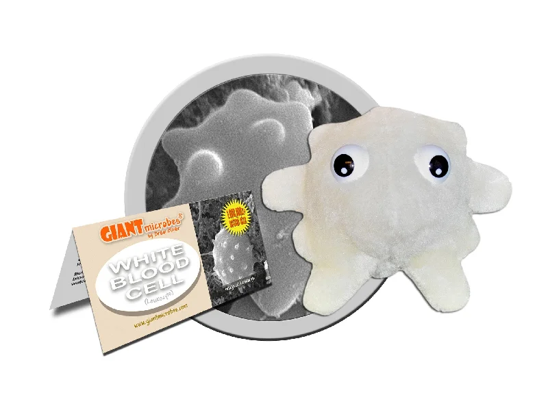 White Blood Cell (Leukocyte) - GIANTmicrobes® Plush Toy