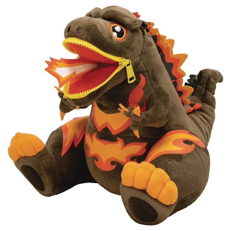 Godzilla 9 Inch Zippermouth Plush | Burning Godzilla