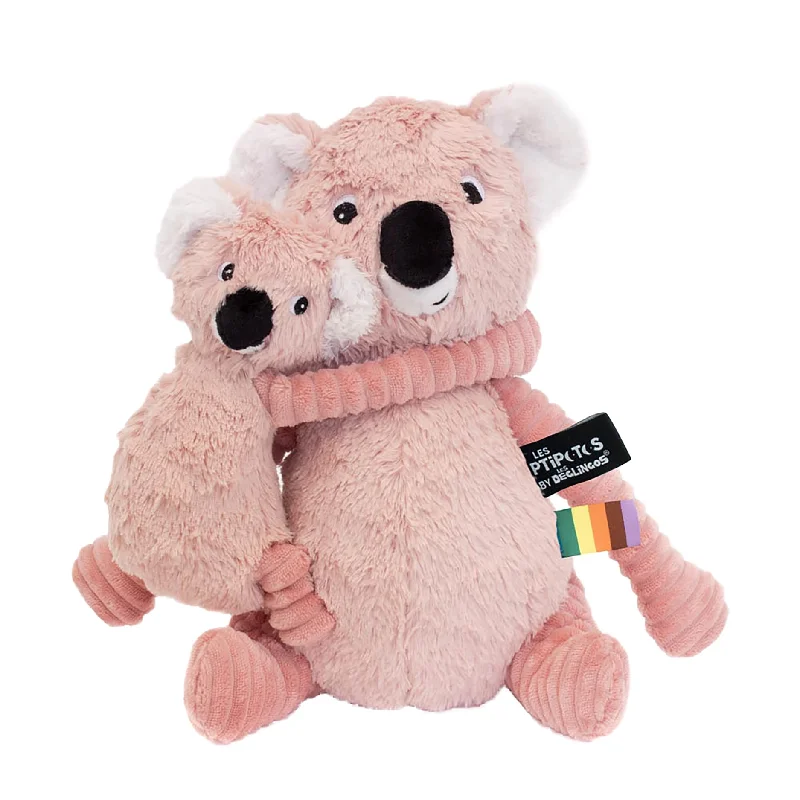 Les Deglingos Ptipotos Trankilou the Koala Plush | Pink