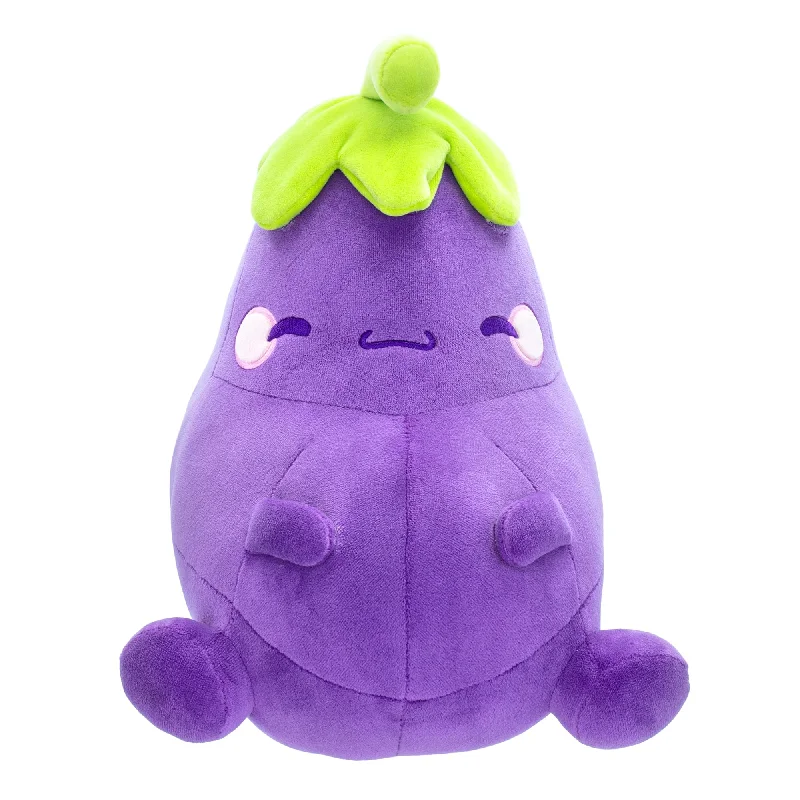 MochiOshis Eggplant 10-Inch Character Plush Toy | Murasaki Nasukkoshi