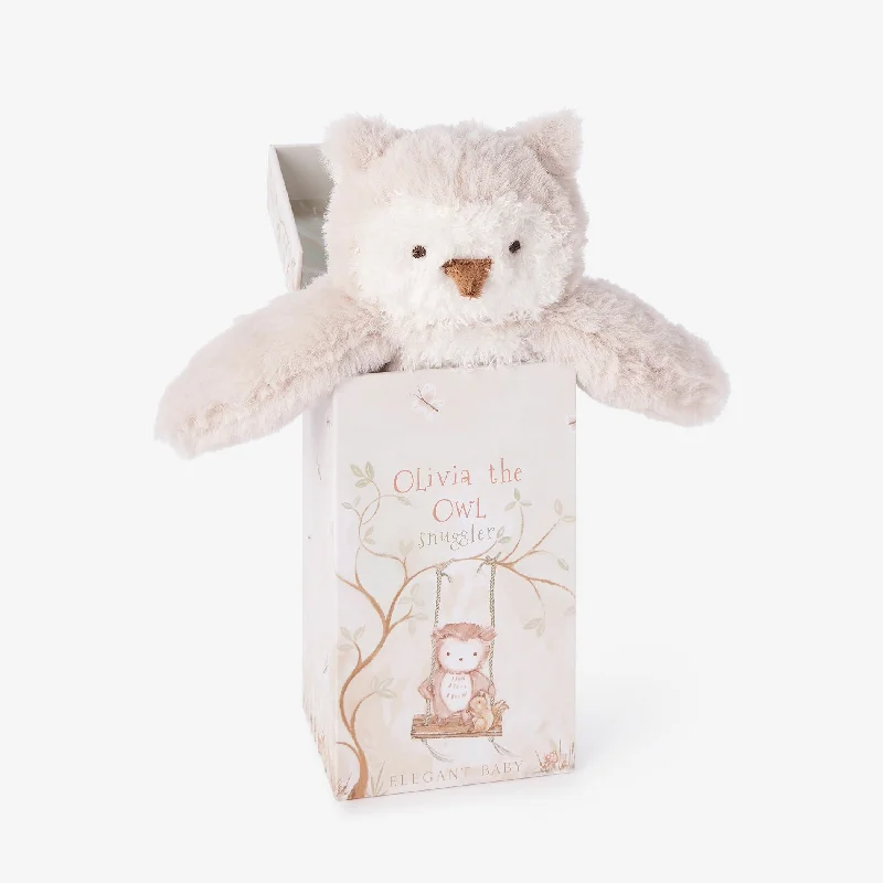 Olivia the Owl Snuggler Plush Security Blanket w/ Gift Box