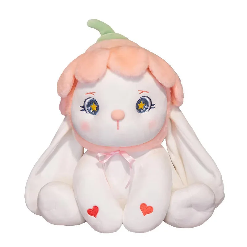 Flower Bonnet Bunny Plush