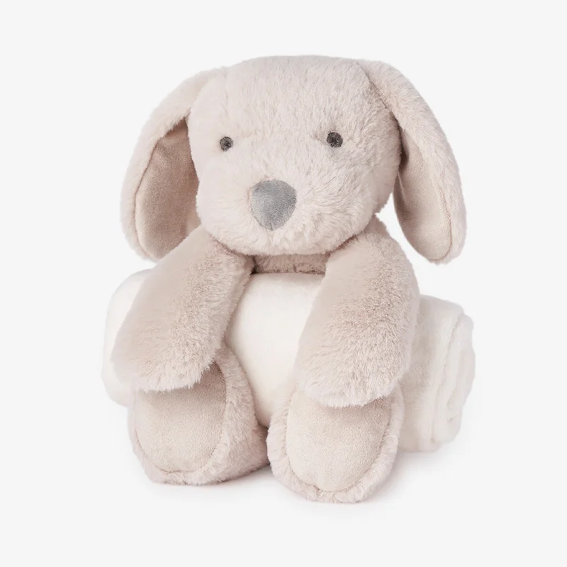 Puppy Bedtime Huggie Plush Toy with Blanket