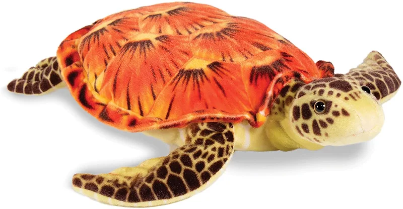 Real Planet Sea Turtle Brown 19.75 inch Realistic Soft Plush