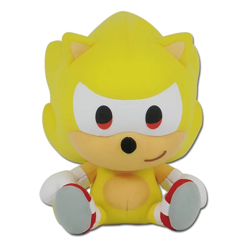 Sonic The Hedgehog 7 Inch Plush | Super Sonic Sitting