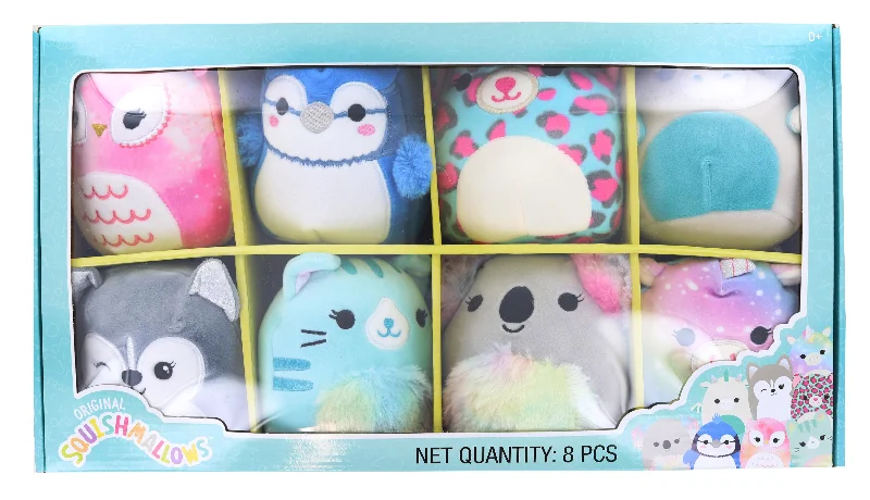 Squishmallow 5 Inch Mini Animal Plush 8 Pack