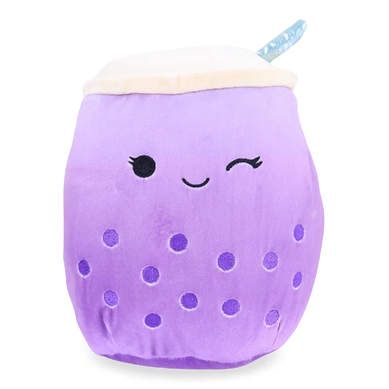 Squishmallow 8 Inch Plush | Poplina the Purple Boba Drink