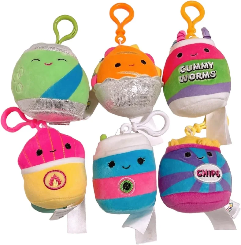 Squishmallows 3.5" Neon Junk Food Plush Clip-On