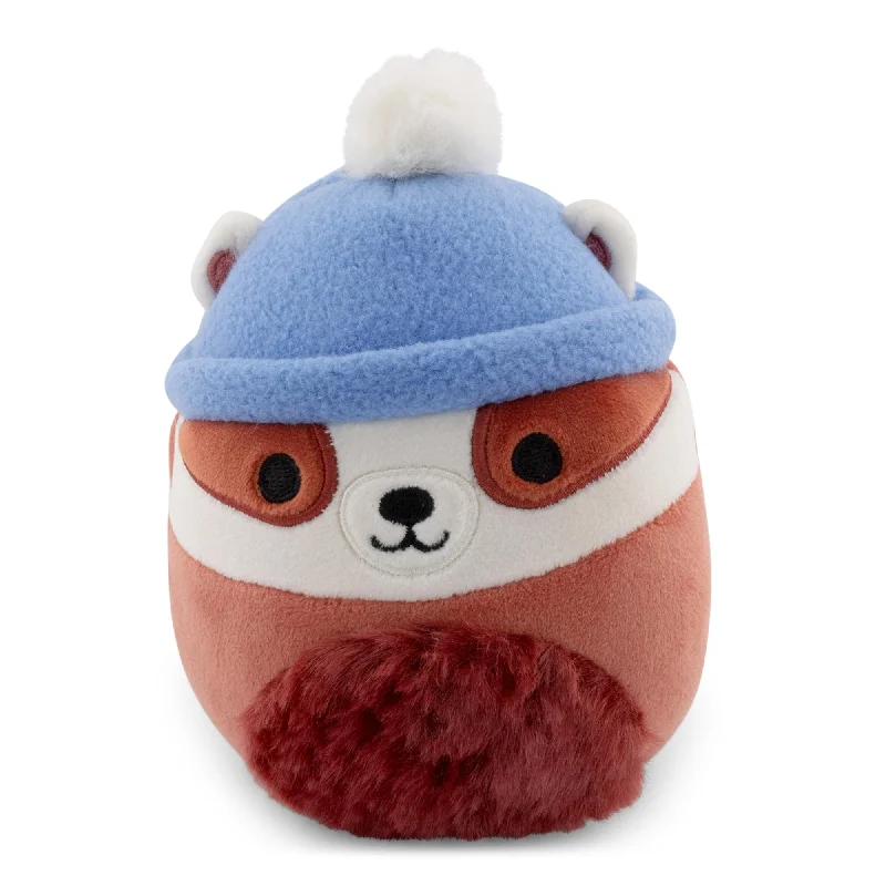 Squishmallows Cozy Squad 5 Inch Plush | Florian The Badger With Hat