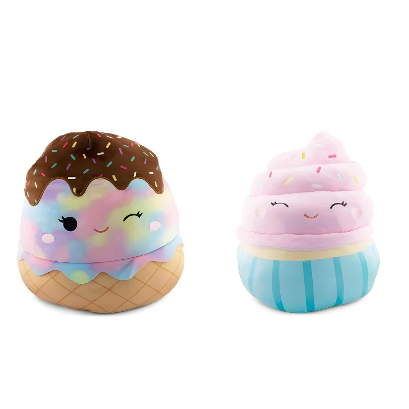 Squishmallows Flip-A-Mallow 12 Inch Plush | Glady Ice Cream & Diedre Cupcake