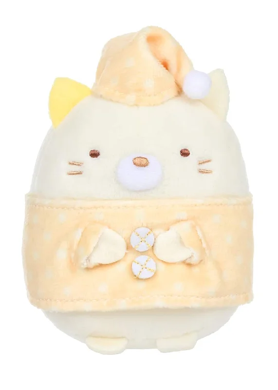 Sumikko Gurashi 4 Inch Plush - Neko Cat in Pajamas