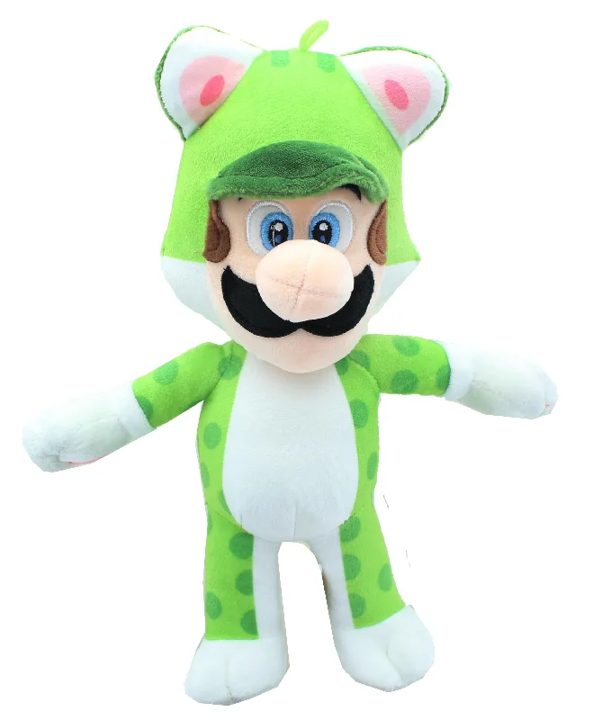 Super Mario 12 Inch Character Plush | Neko Cat Luigi