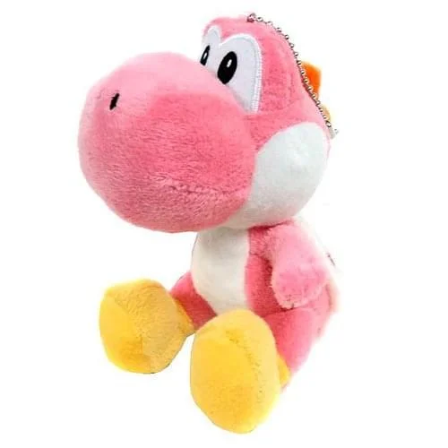 Super Mario Bros 6" Plush Pink Yoshi