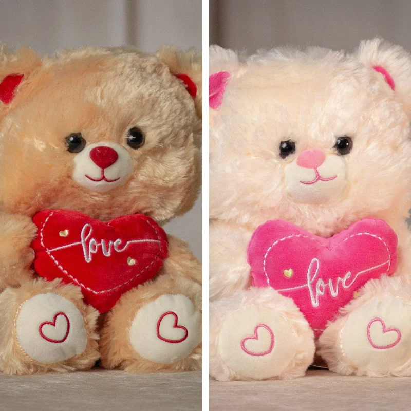 9" Teddy Bear Valentine's Duo