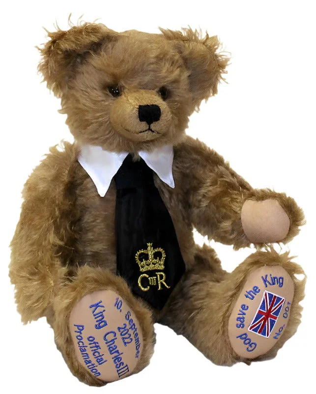 King Charles III Teddy Bear by Hermann Spielwaren - 35cm