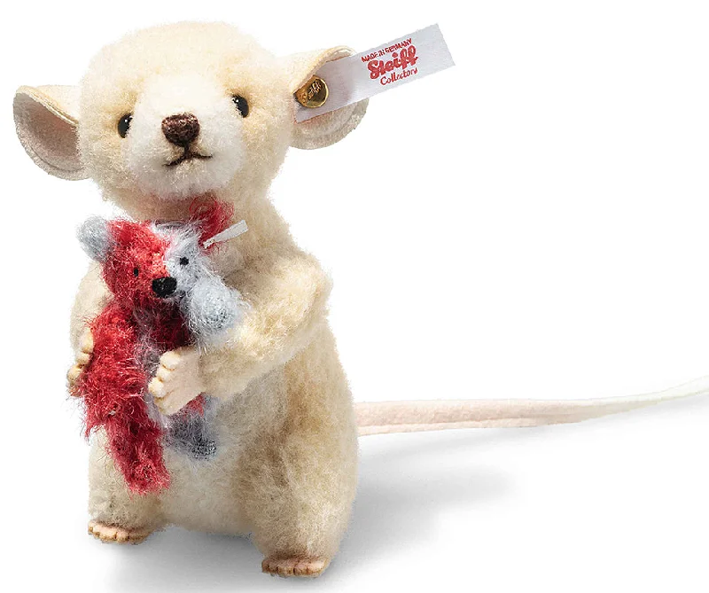 Lina Mouse with Harlequin Teddy Bear by Steiff - 11cm