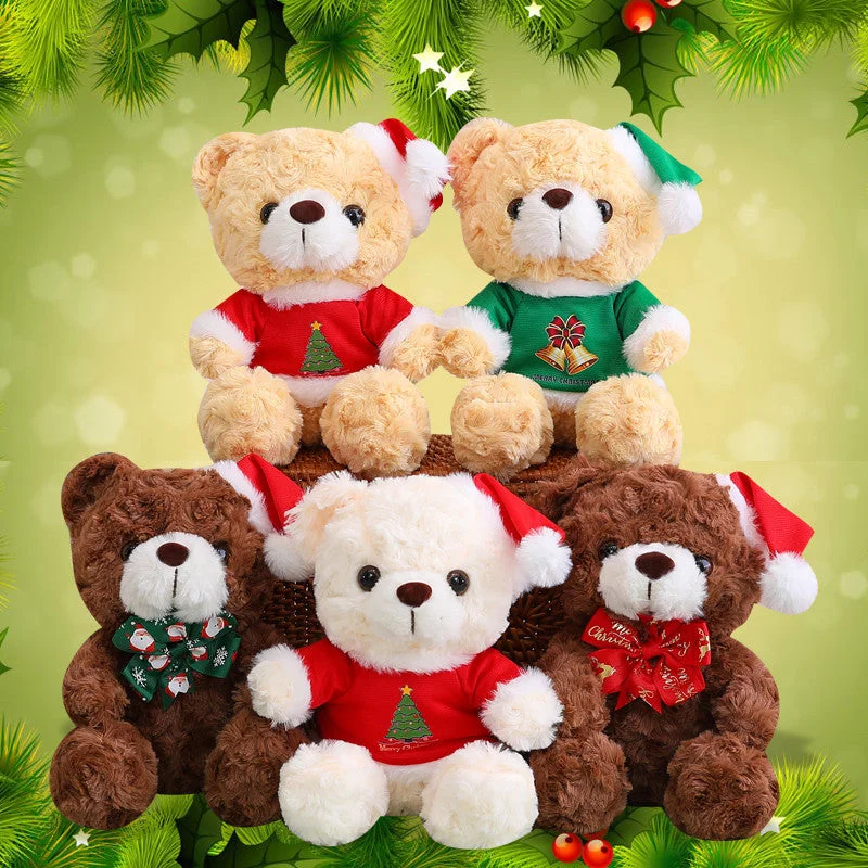 Aixini 2024 Cute Christmas Teddy Bears Doll 20cm(18 Styles)