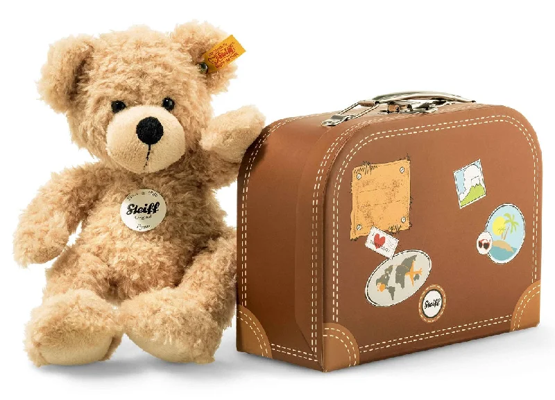 Fynn Teddy Bear in suitcase by Steiff - 28cm