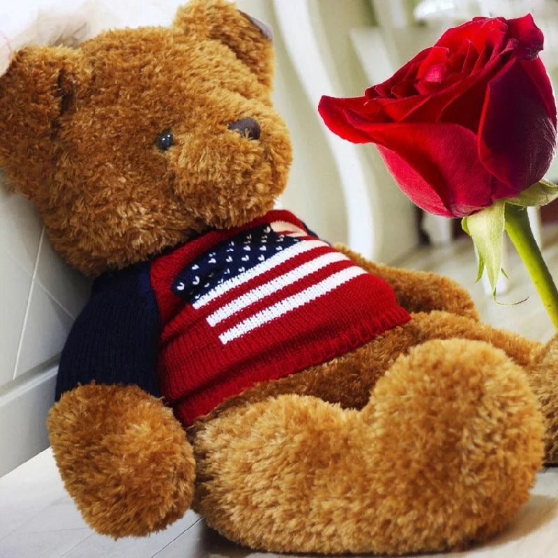 Genuine I love the USA Teddy Bear