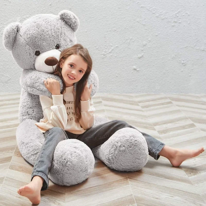 Giant Teddy Bear Stuffed Animal Toy, Gray, 39/47/55 Inches