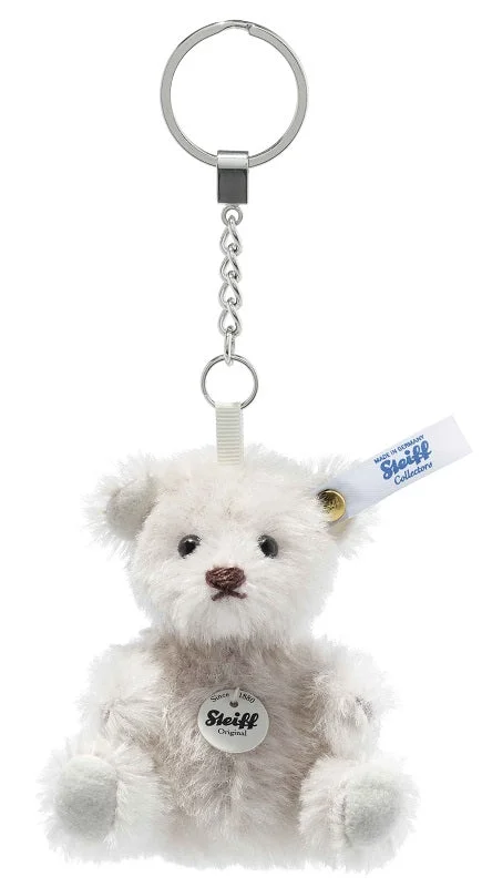 Mini Teddy Bear Keyring by Steiff - 8cm - grey