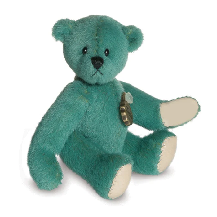 Miniature Turquoise Teddy Bear by Teddy Hermann - 6cm