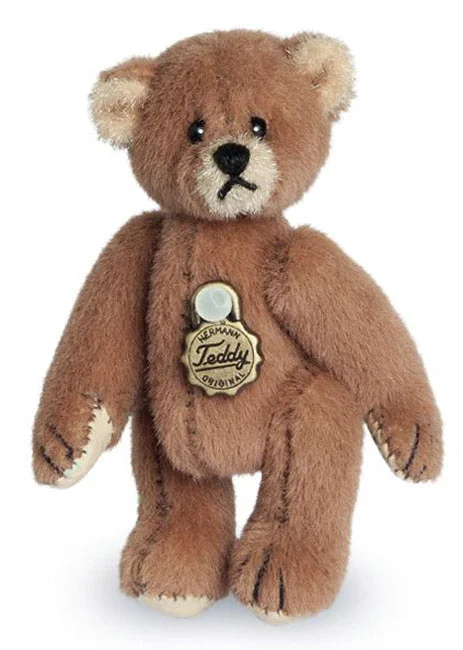 Miniature Brown Teddy Bear by Teddy Hermann - 5cm