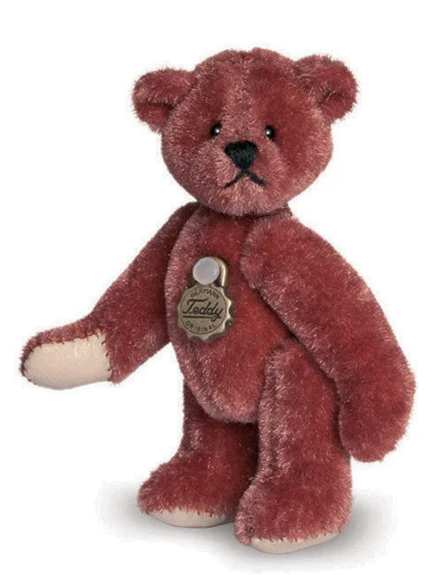 Miniature Coral Teddy Bear by Teddy Hermann - 5.5cm