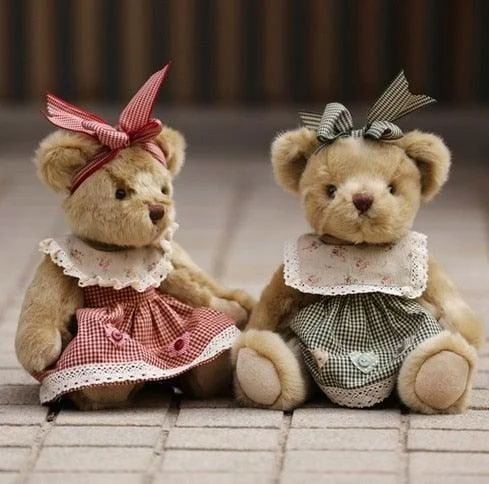 Retro Dress Up Teddy Bear