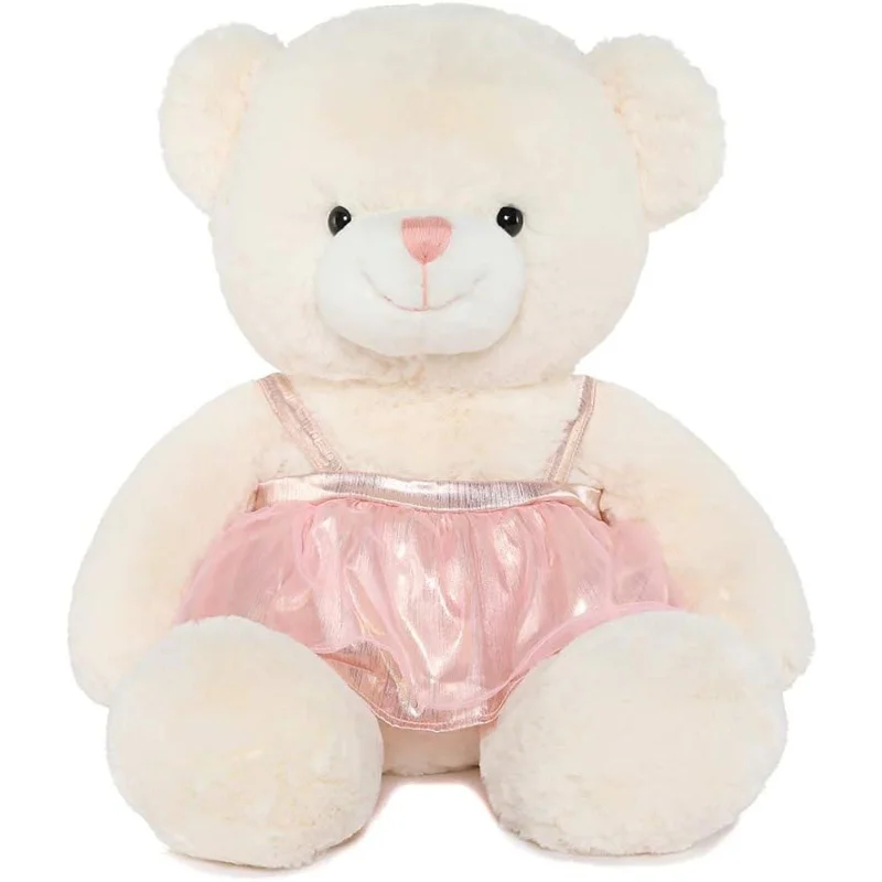 Teddy Bear Stuffed Toy, Beige/Brown, 17.5 Inches